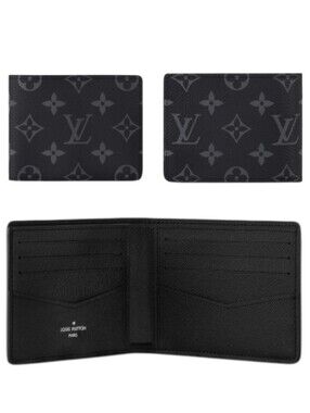 Brand NEW! LOUIS VUITTON LV Slender Wallet  M62294 Monogram Eclipse CANVAS W/COA